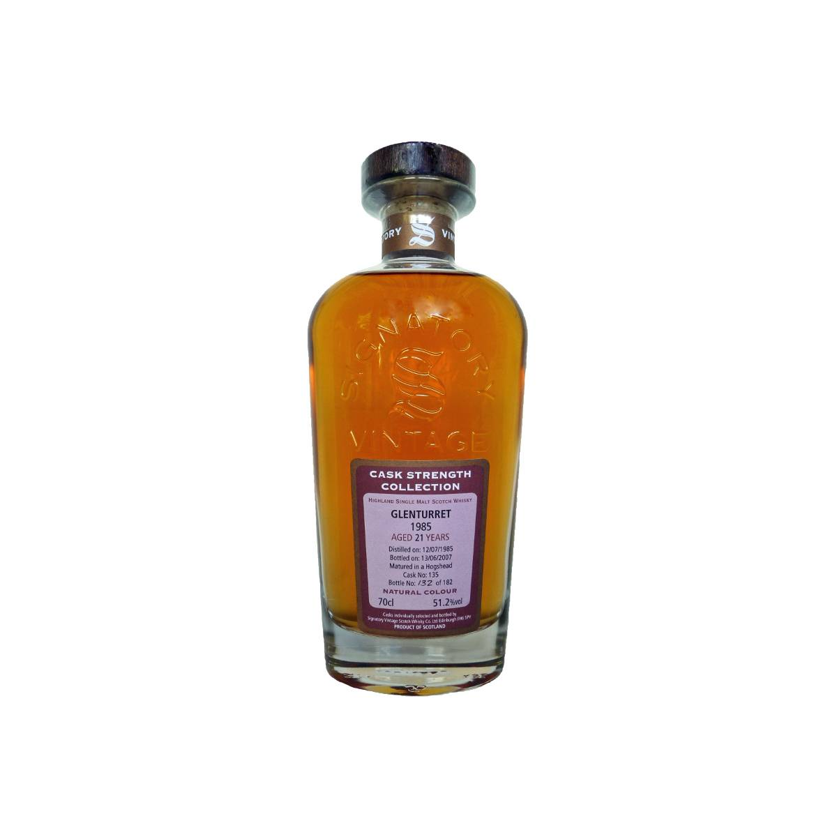 The Glenturret Cask Strength Collection 1985 21 Years Single Malt Whisky