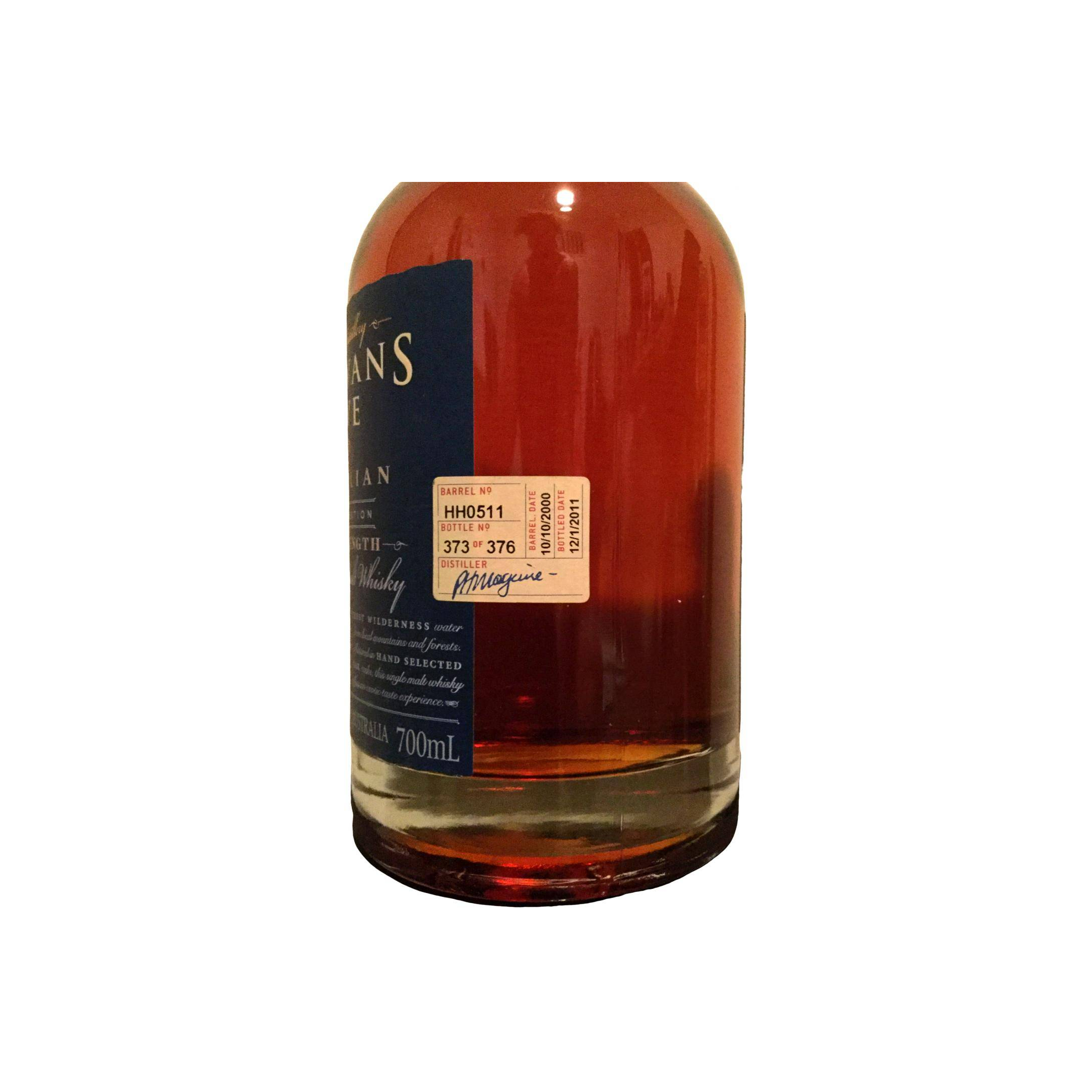 Sullivans Cove 2000 10 Years Single Malt Whisky 2