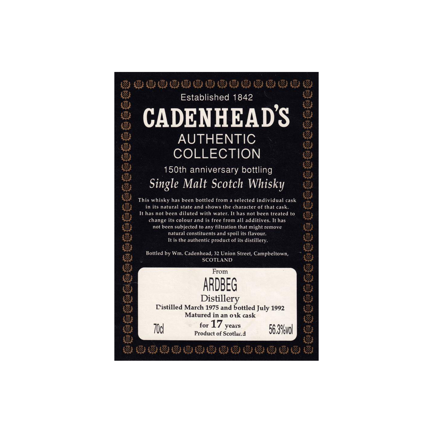 Ardbeg 1975 17 Years Single Malt Whisky