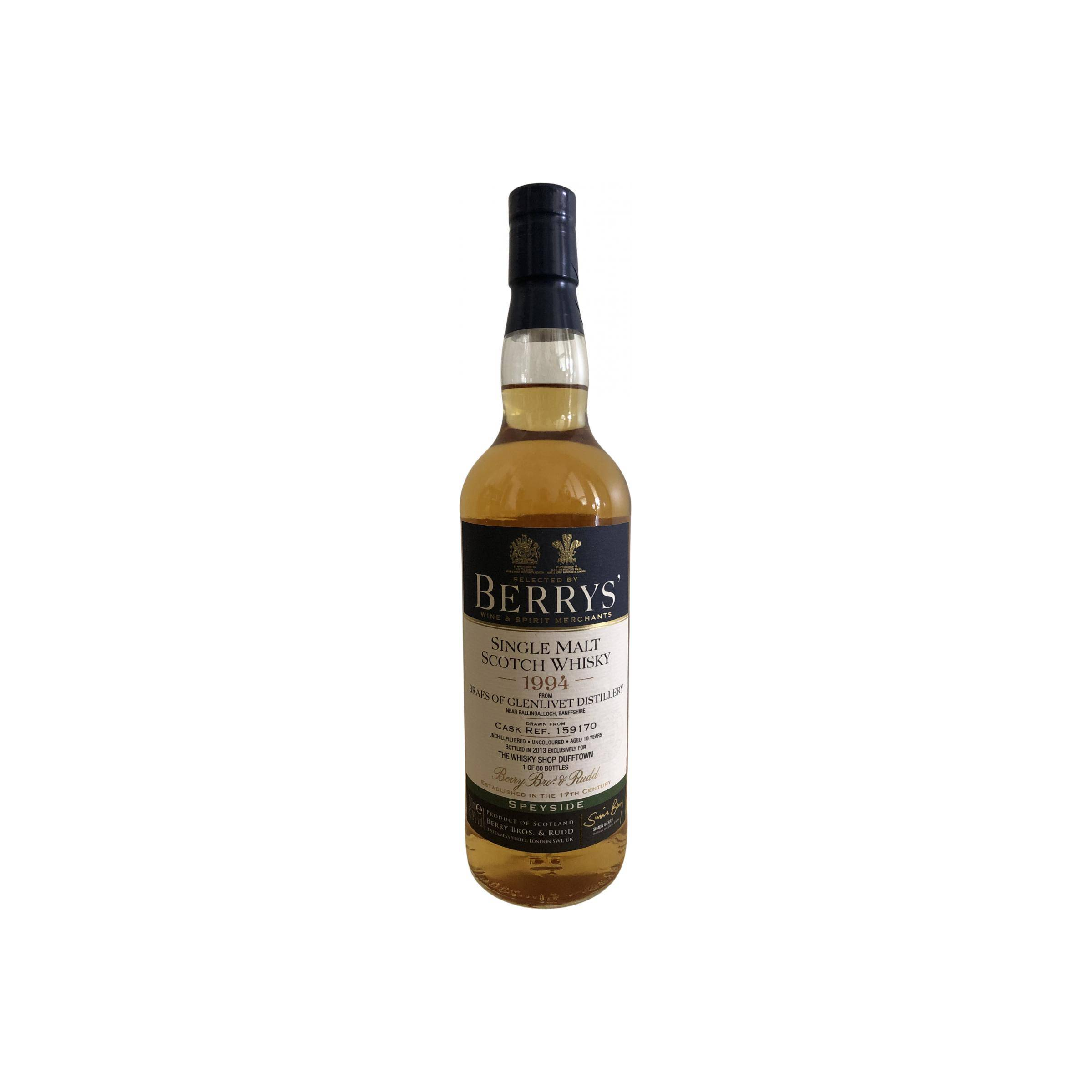 Berry Bros. & Rudd 1994 18 Years Single Malt Whisky