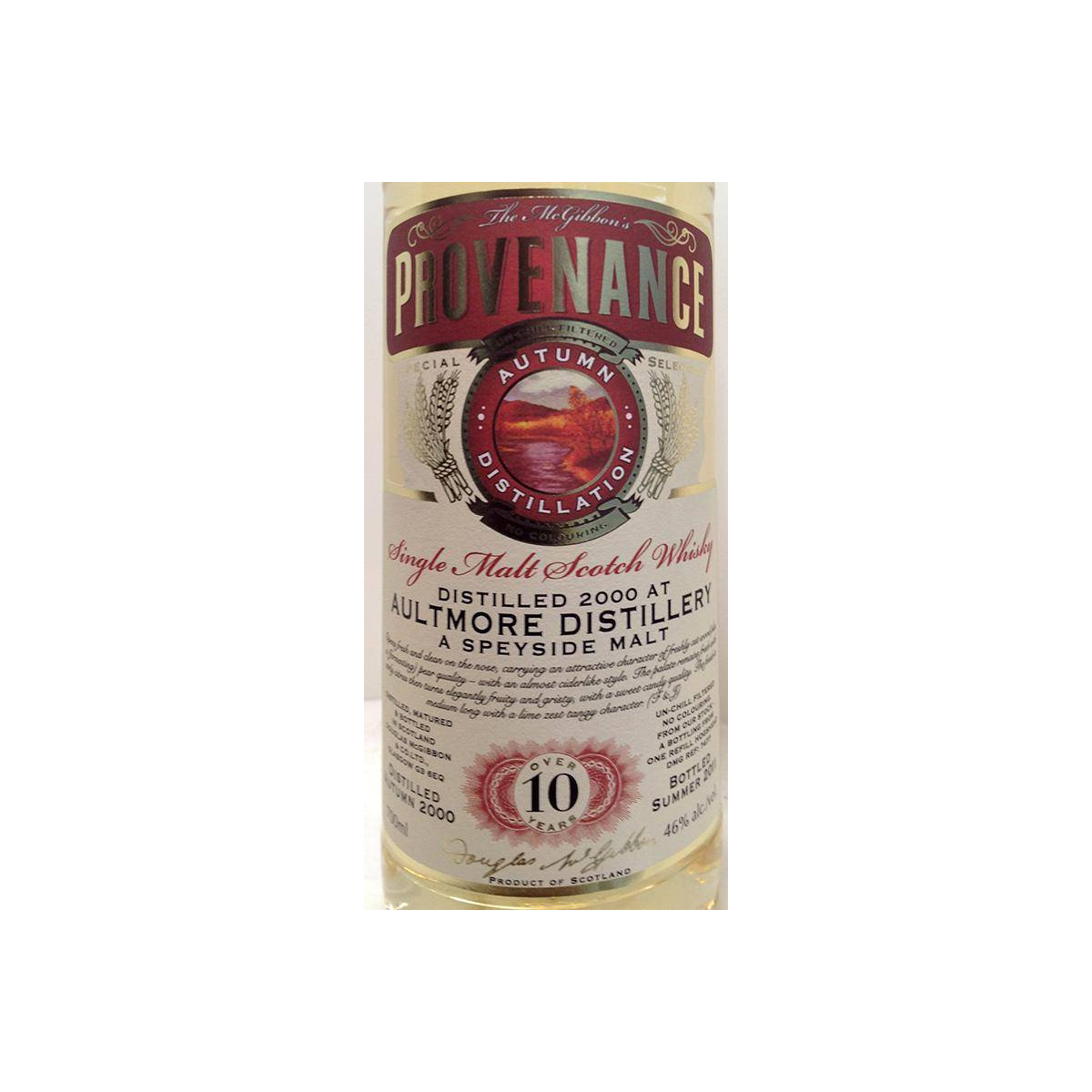 Aultmore McGibbon's Provenance 2000 10 Years Single Malt Whisky 3