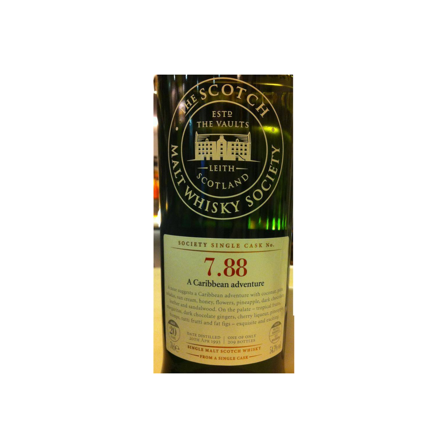 The Scotch Malt Whisky Society 1993 20 Years Single Malt Whisky 3