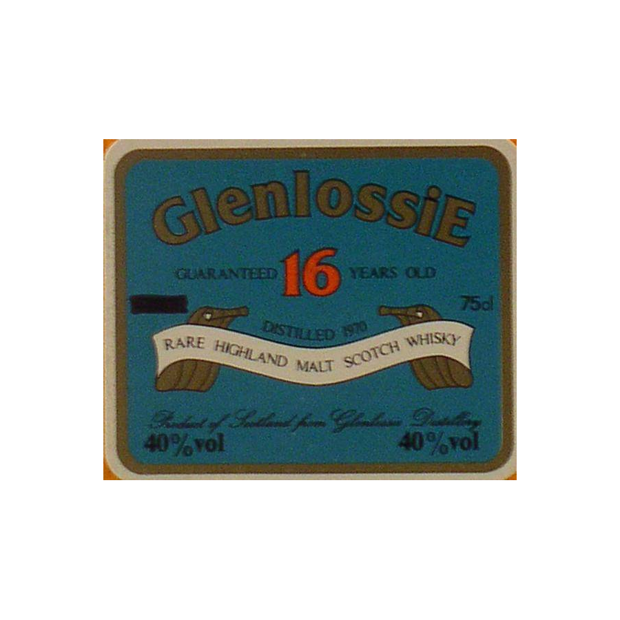 Glenlossie 1970 16 Years Single Malt Whisky