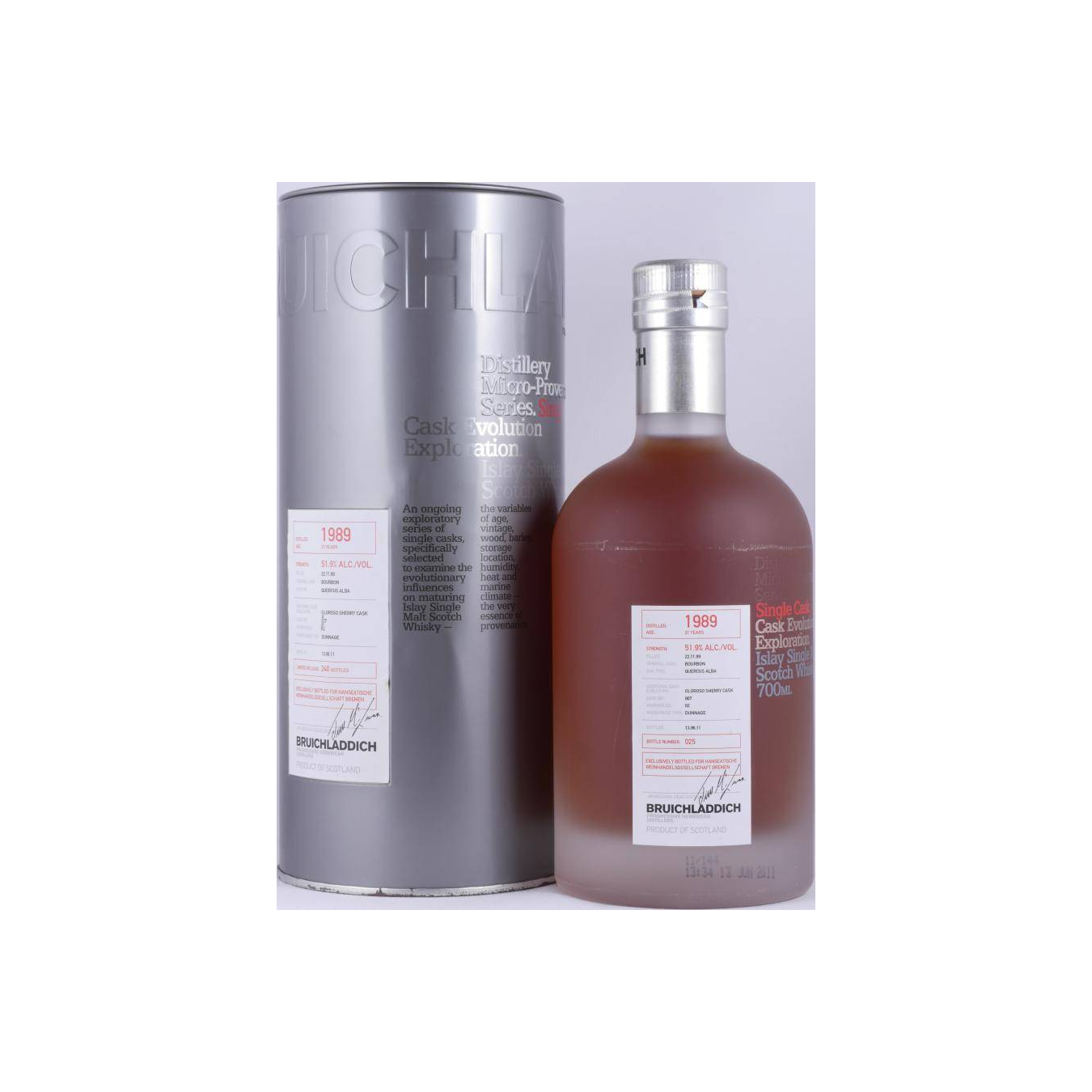 Bruichladdich 1989 21 Years Single Malt Whisky 2
