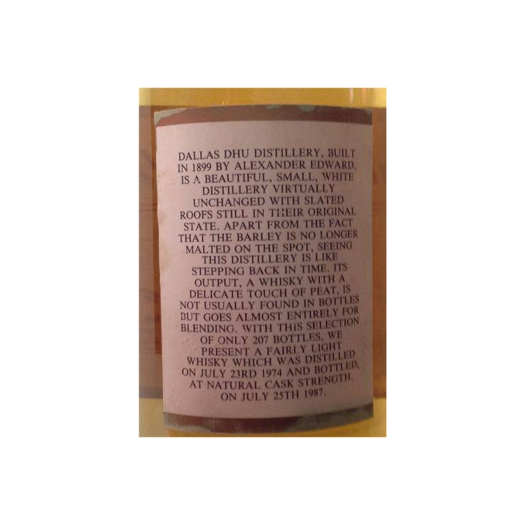 Dallas Dhu 1974 13 Years Single Malt Whisky 2