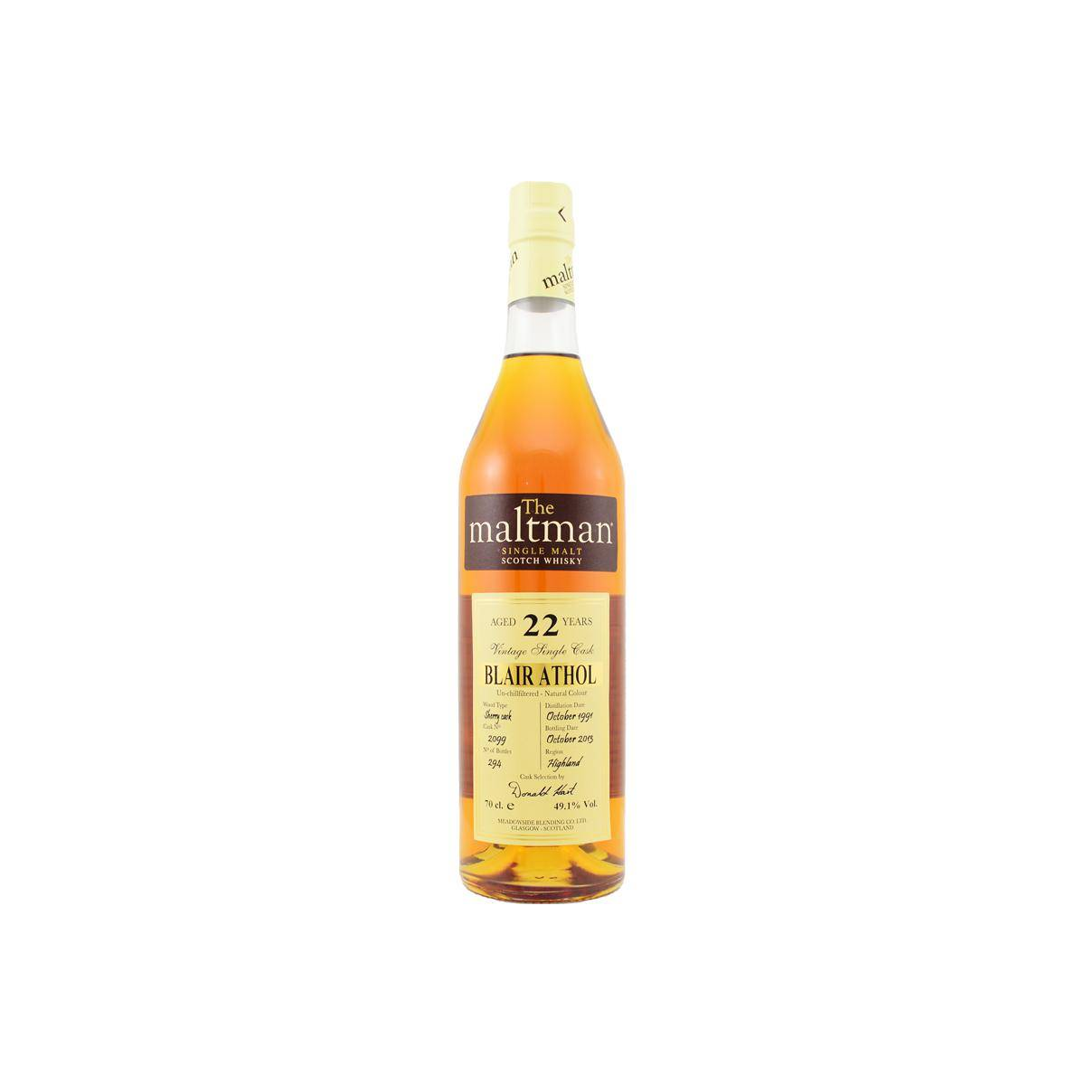 Blair Athol 1991 22 Years Single Malt Whisky