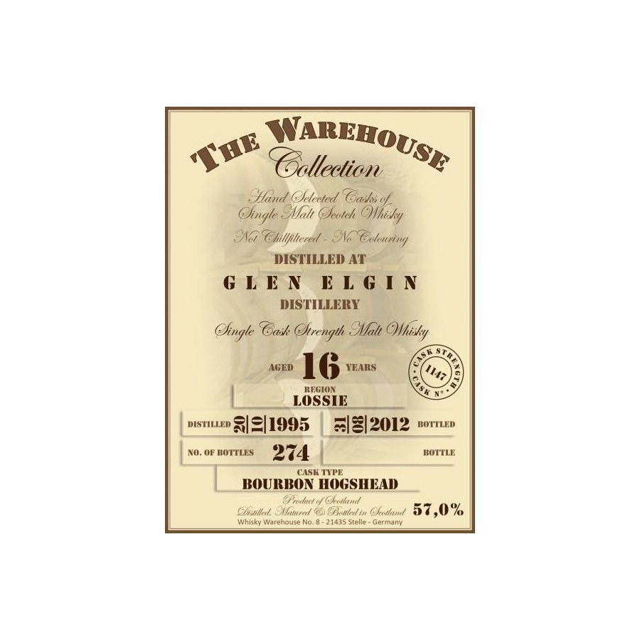 Glen Elgin 1995 16 Years Single Malt Whisky 2