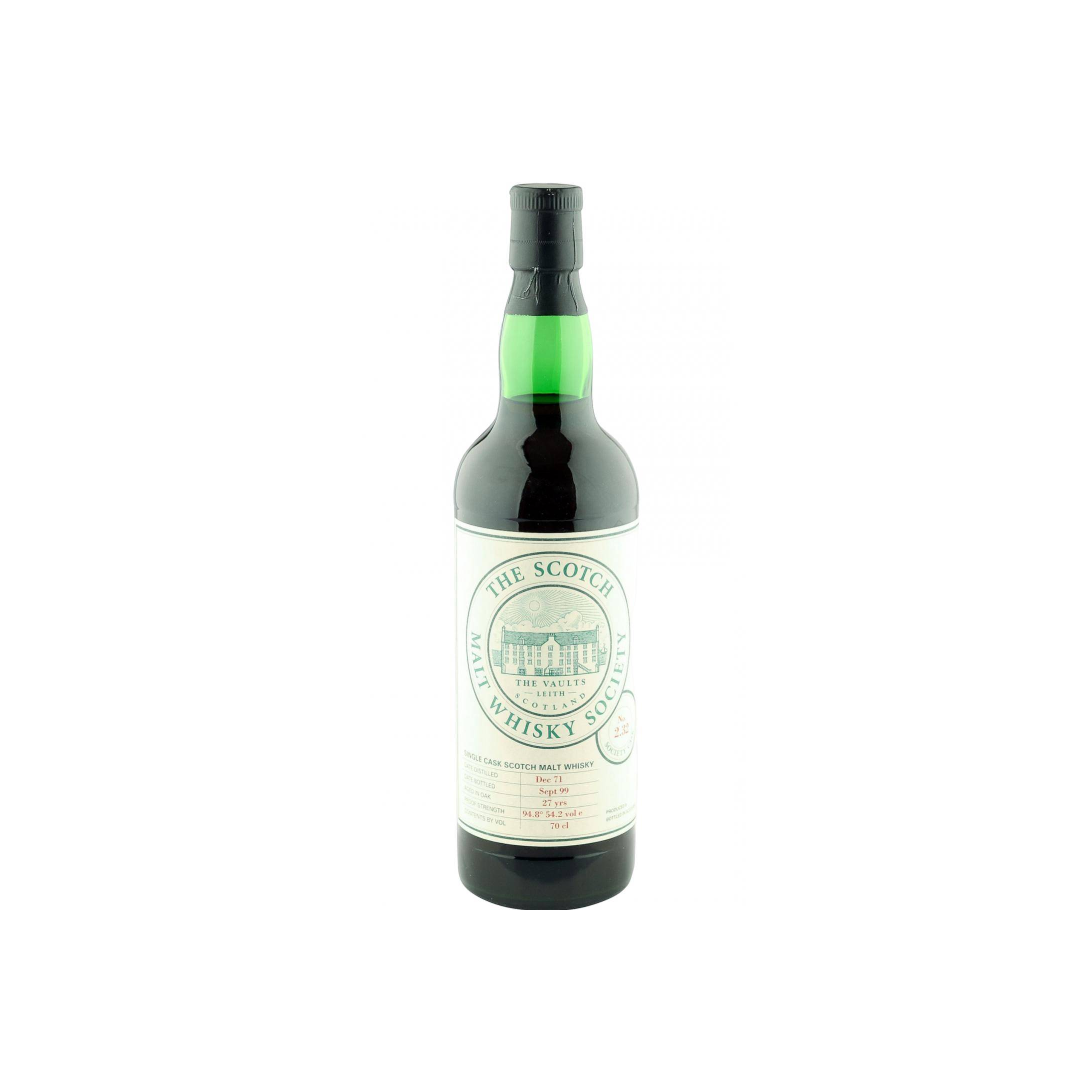 The Scotch Malt Whisky Society 1971 27 Years Single Malt Whisky