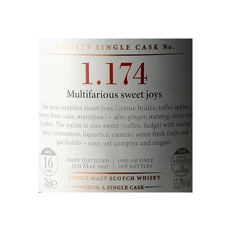 The Scotch Malt Whisky Society 1997 16 Years Single Malt Whisky