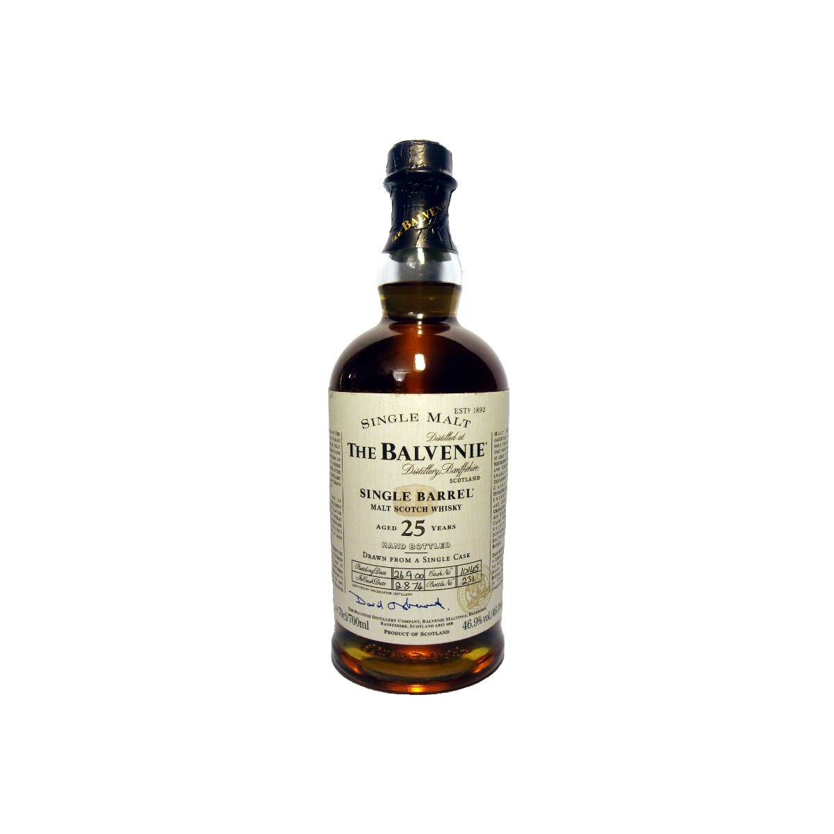 The Balvenie Single Cask 1974 25 Years Single Malt Whisky