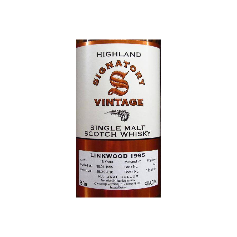 Linkwood Vintage Collection 1995 15 Years Single Malt Whisky