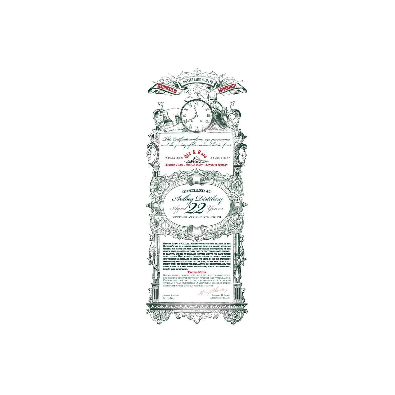 Ardbeg 1991 22 Years Single Malt Whisky 2