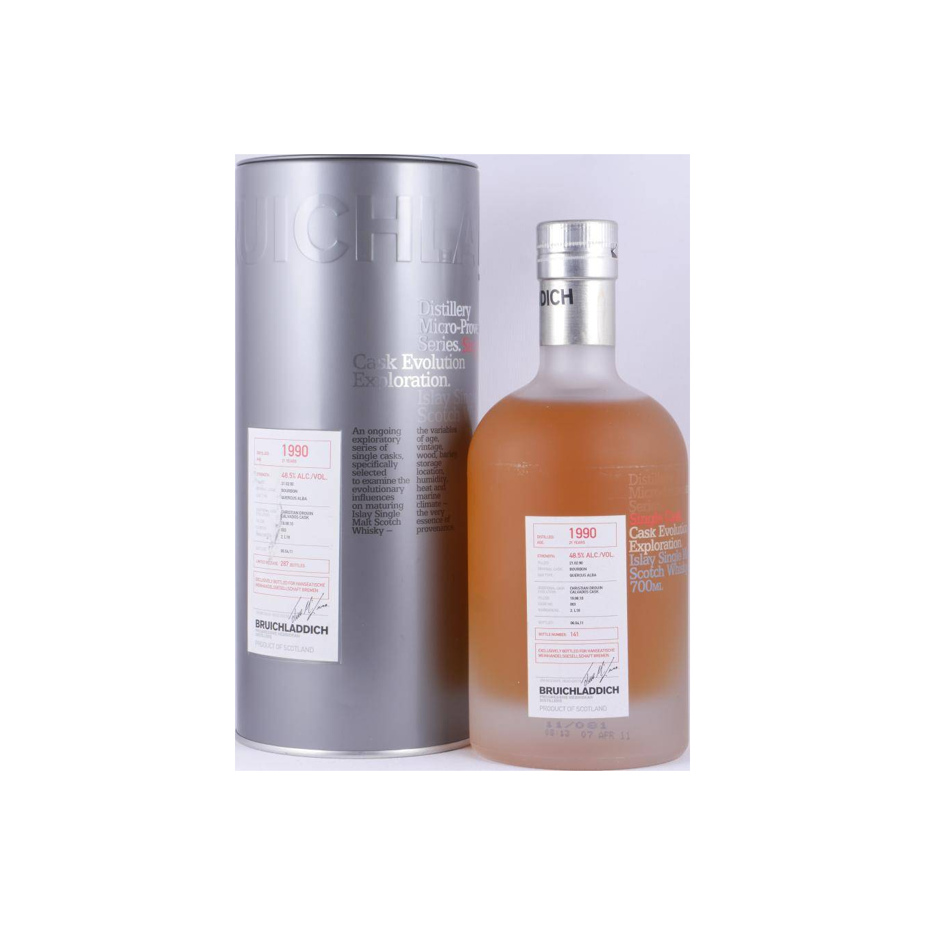 Bruichladdich 1990 21 Years Single Malt Whisky 2