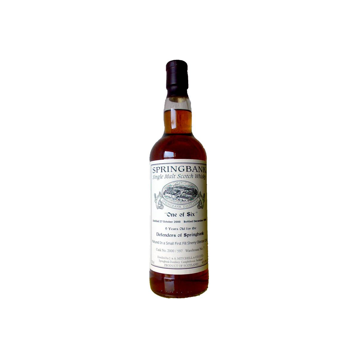 Springbank Private Bottling 2000 9 Years Single Malt Whisky