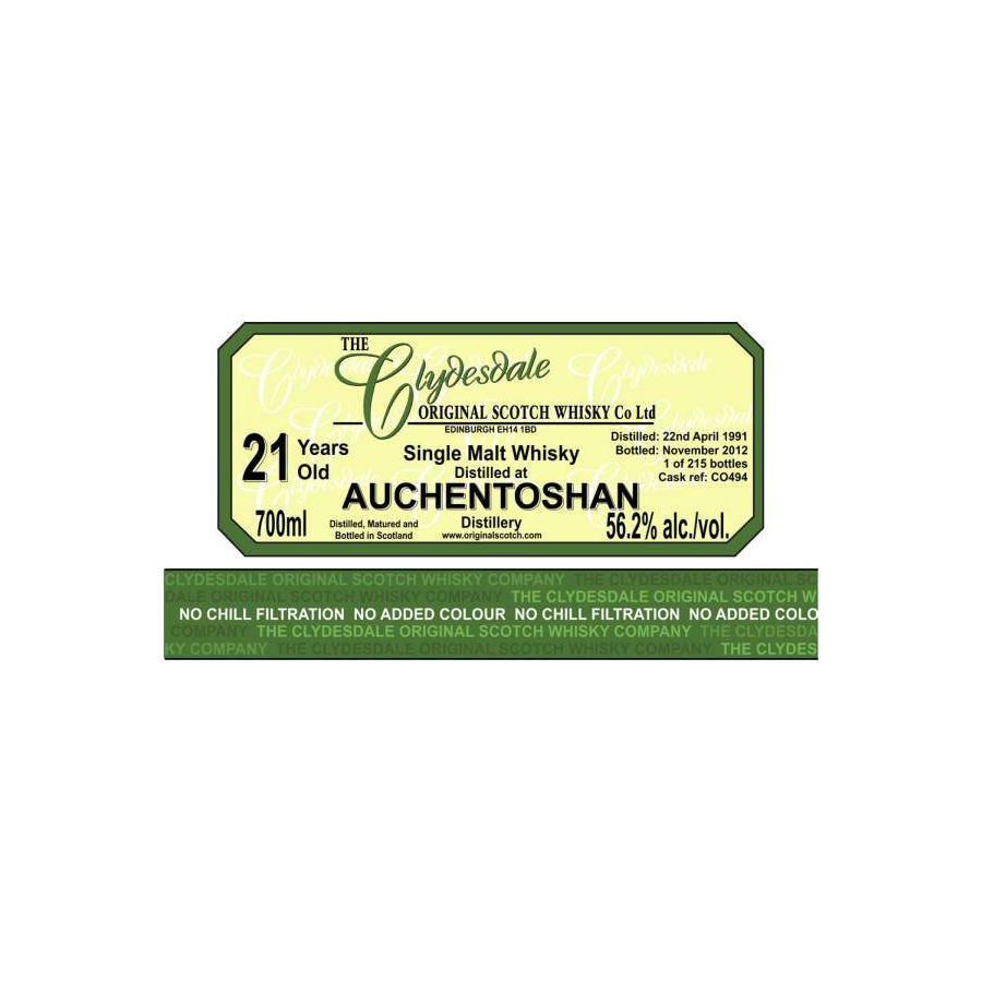Auchentoshan 1991 21 Years Single Malt Whisky 2