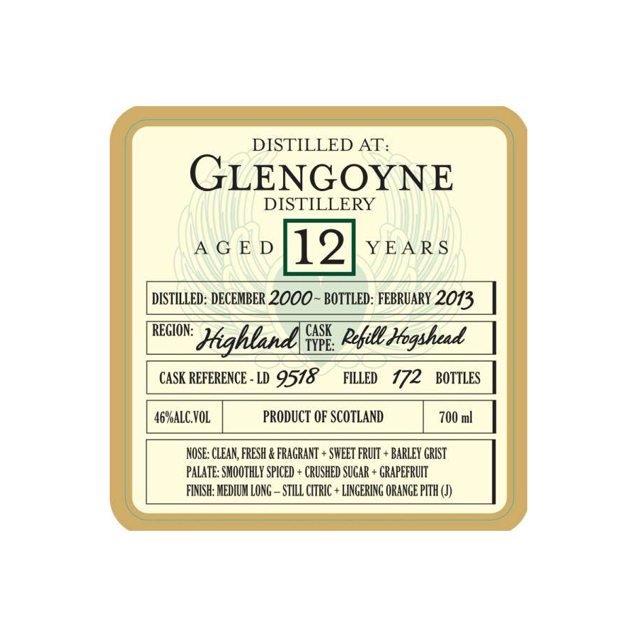 Glengoyne 2000 12 Years Single Malt Whisky