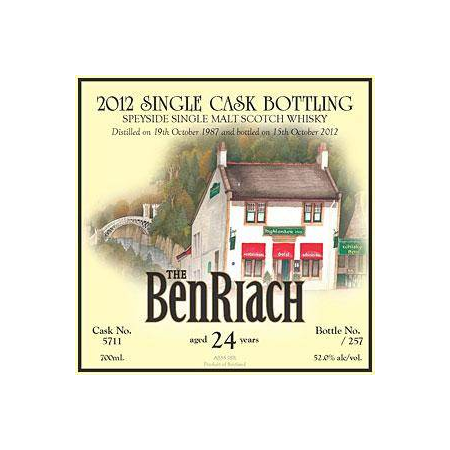 BenRiach 1987 24 Years Single Malt Whisky 2