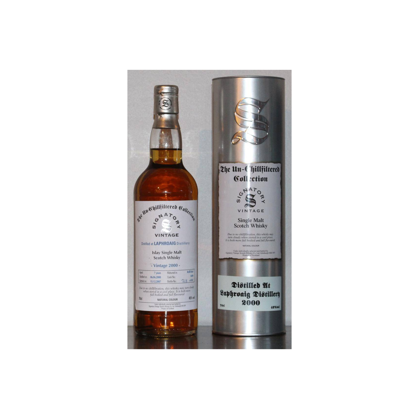 Laphroaig The Un-Chillfiltered Collection 2000 7 Years Single Malt Whisky 2