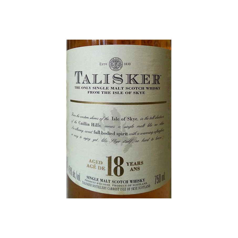 Talisker 18 Years Single Malt Whisky 2