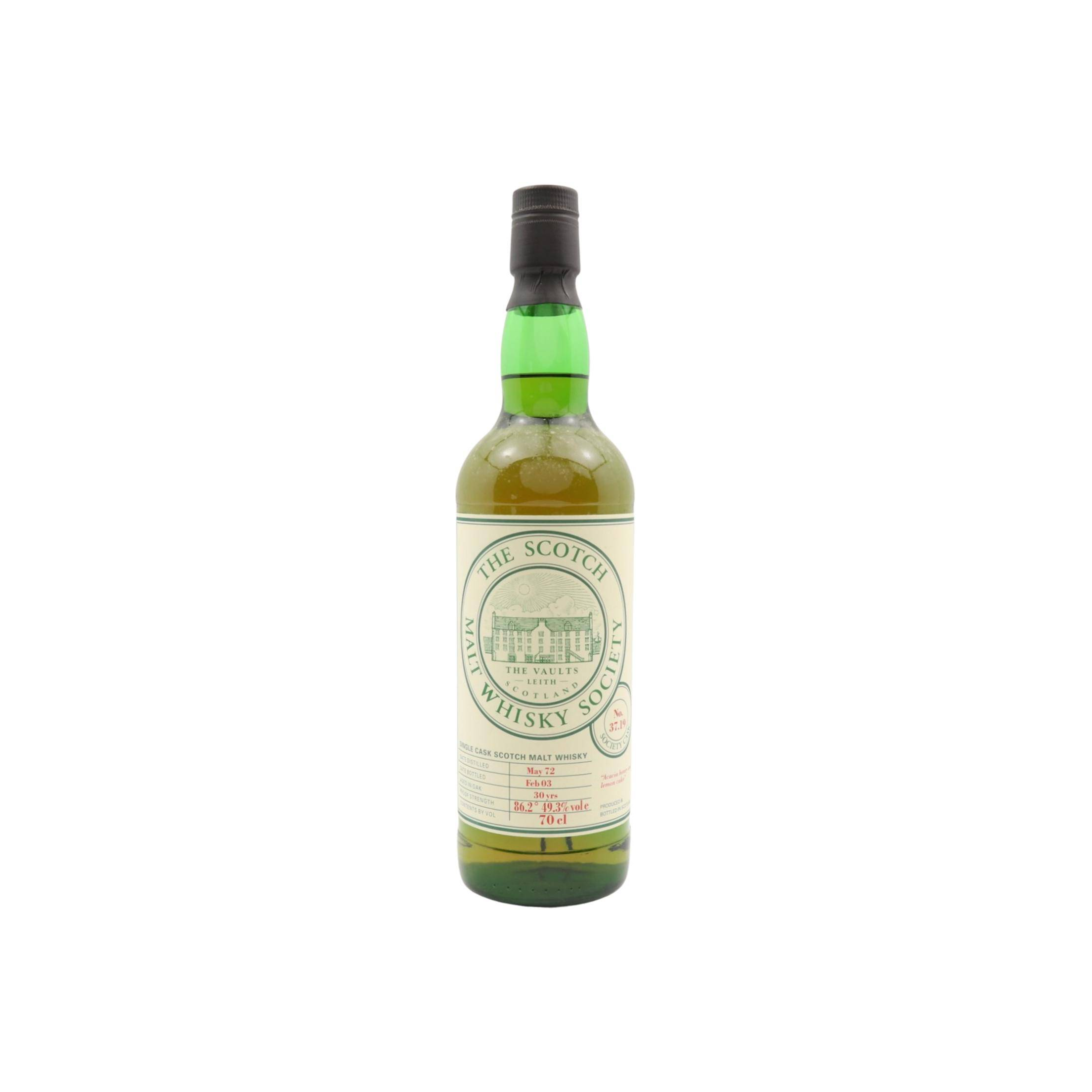 The Scotch Malt Whisky Society 1972 30 Years Single Malt Whisky