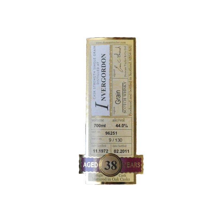 Invergordon Rare Auld 1972 38 Years Single Grain Whisky 2