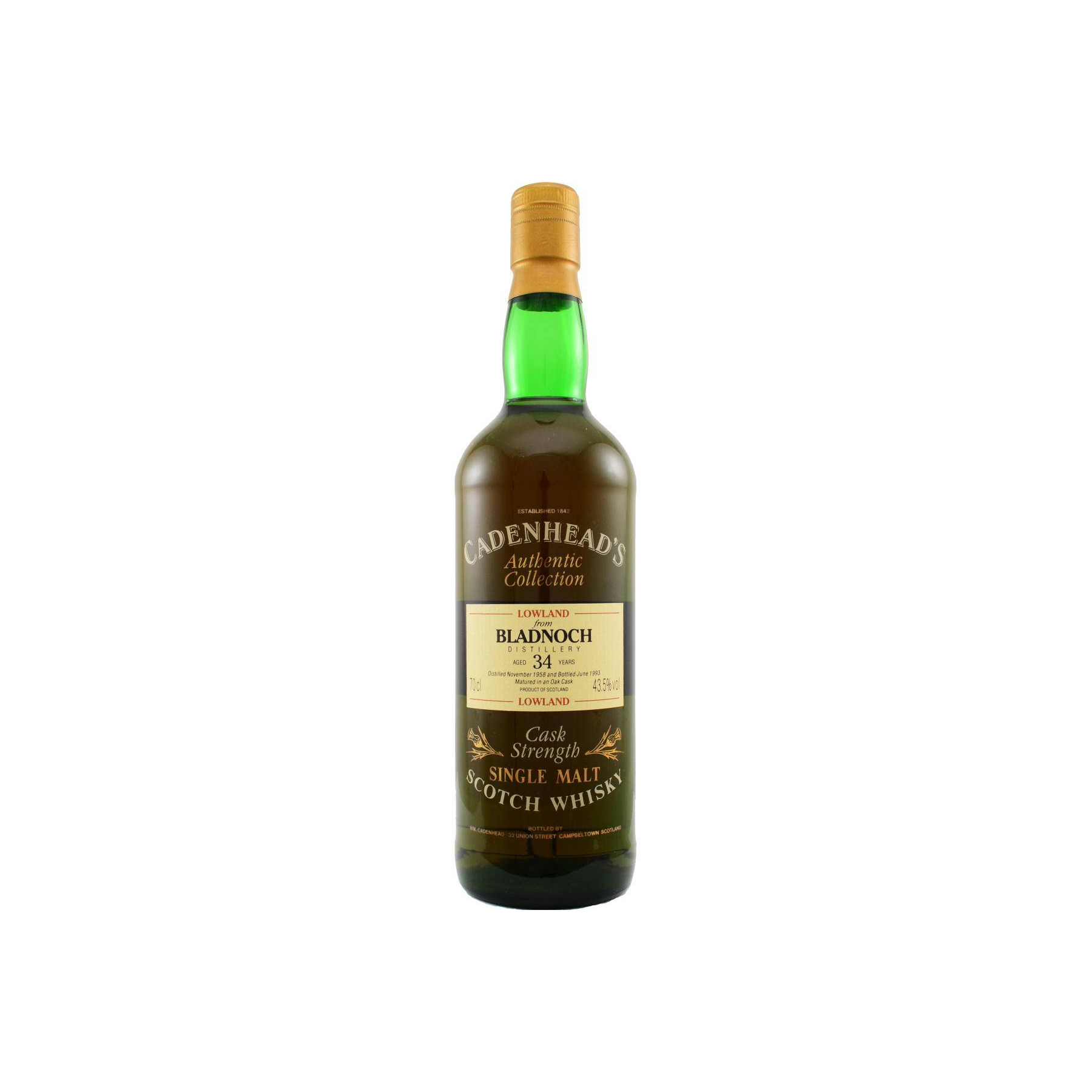 Bladnoch Authentic Collection 1958 34 Years Single Malt Whisky