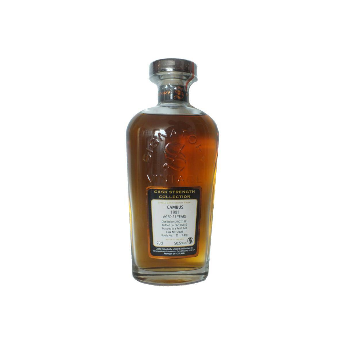 Cambus Cask Strength Collection 1991 21 Years Single Grain Whisky