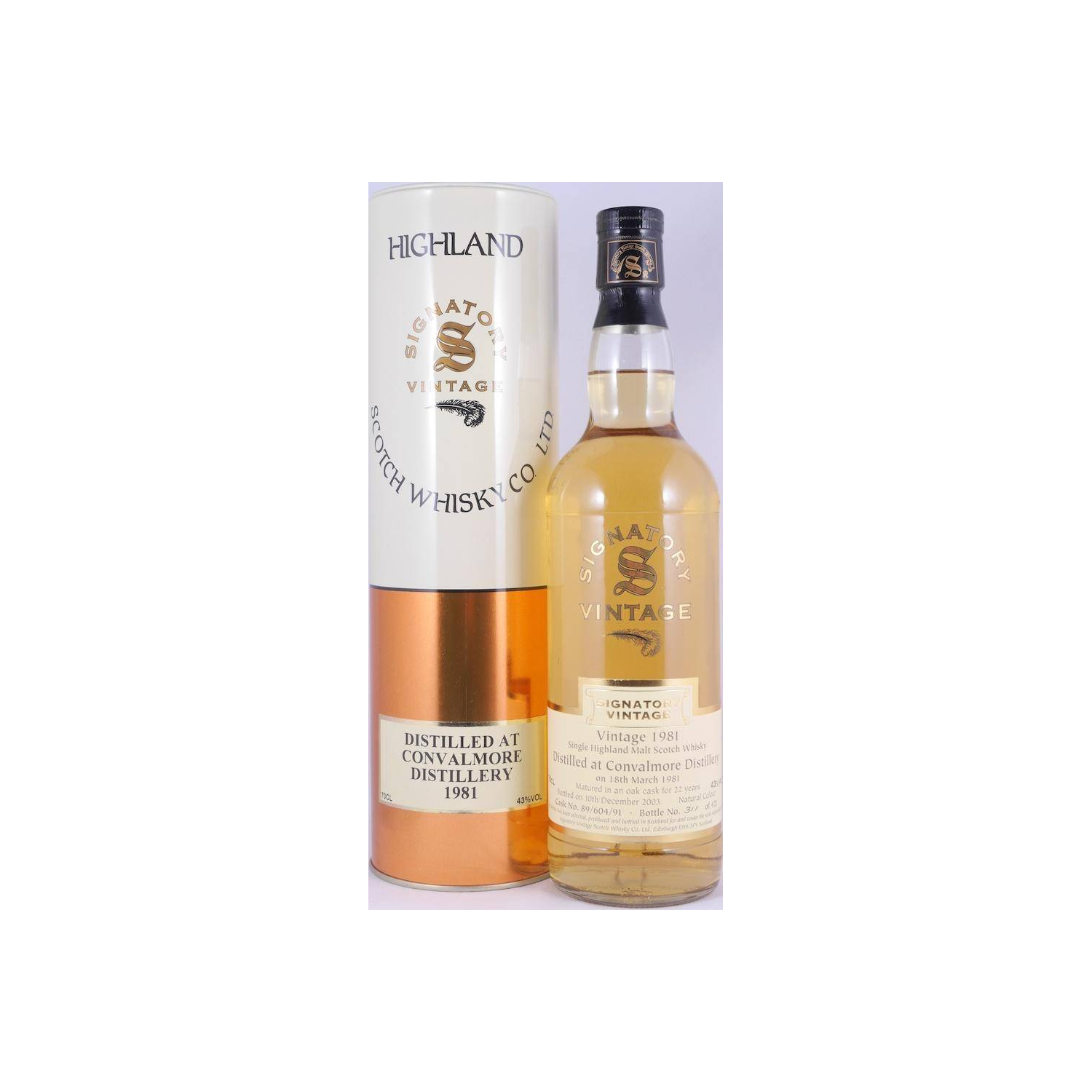 Convalmore Vintage Collection 1981 22 Years Single Malt Whisky 2