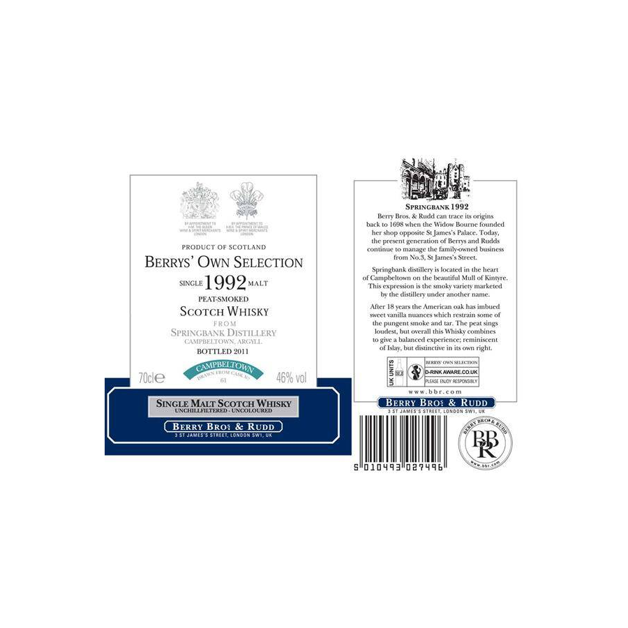 Springbank 1992 18 Years Single Malt Whisky 2