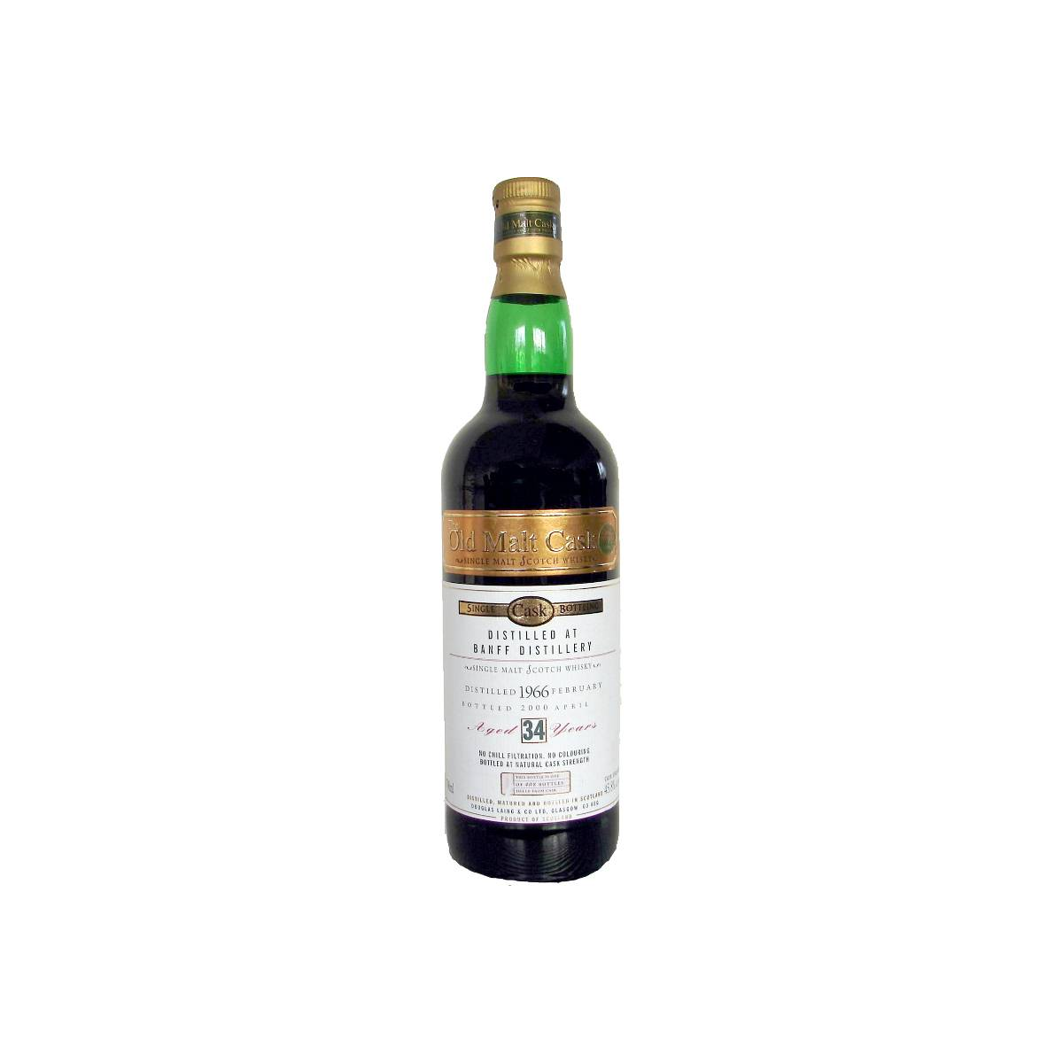 Banff Old Malt Cask 1966 34 Years Single Malt Whisky