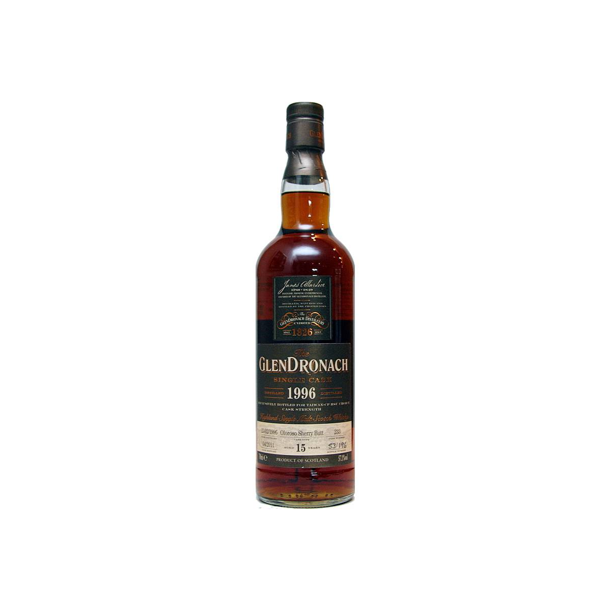 GlenDronach Single Cask 1996 15 Years Single Malt Whisky