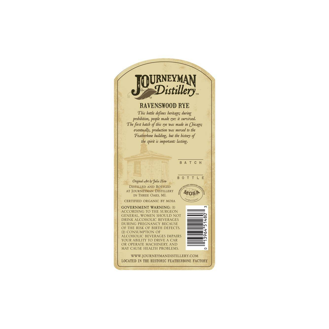 Journeyman Distillery Ravenswood Rye 3