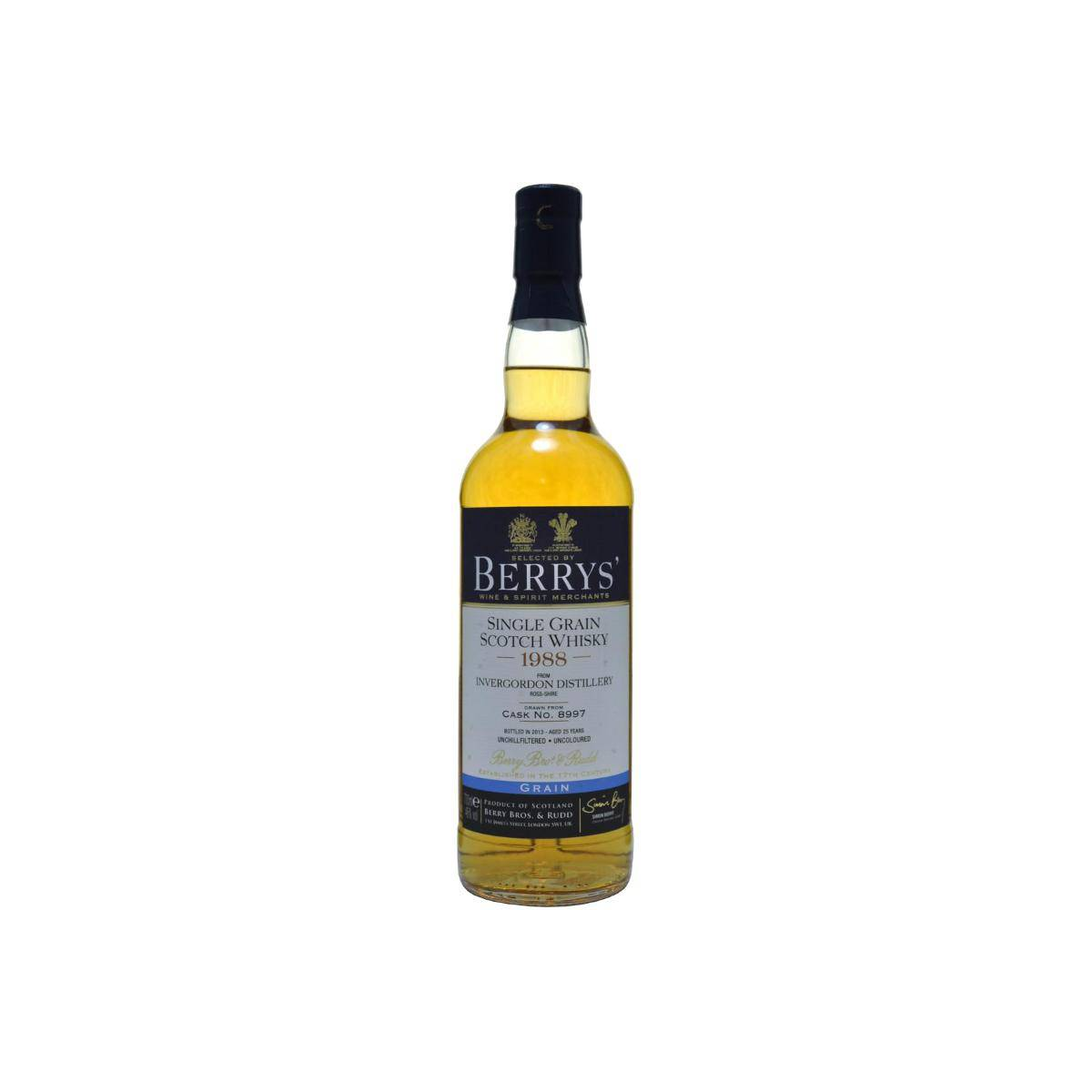 Invergordon 1988 25 Years Single Grain Whisky