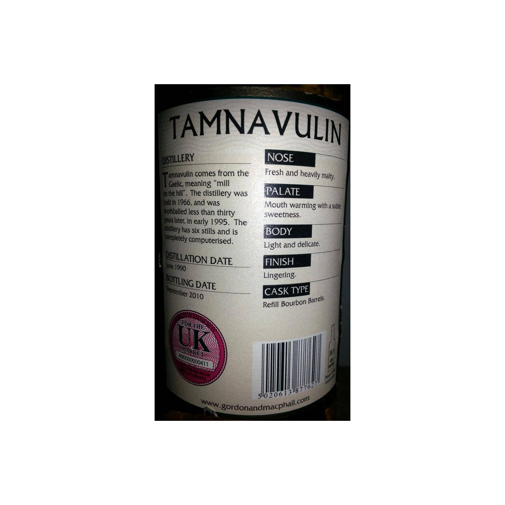 Tamnavulin Connoisseurs Choice 1990 20 Years Single Malt Whisky 3