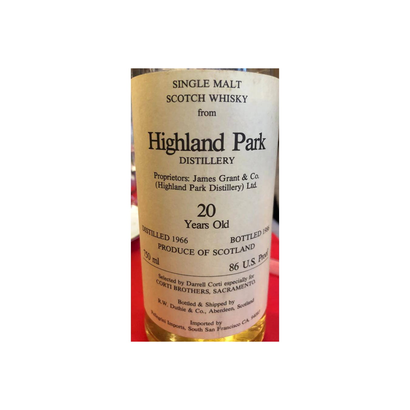 Highland Park 1966 20 Years Single Malt Whisky 2