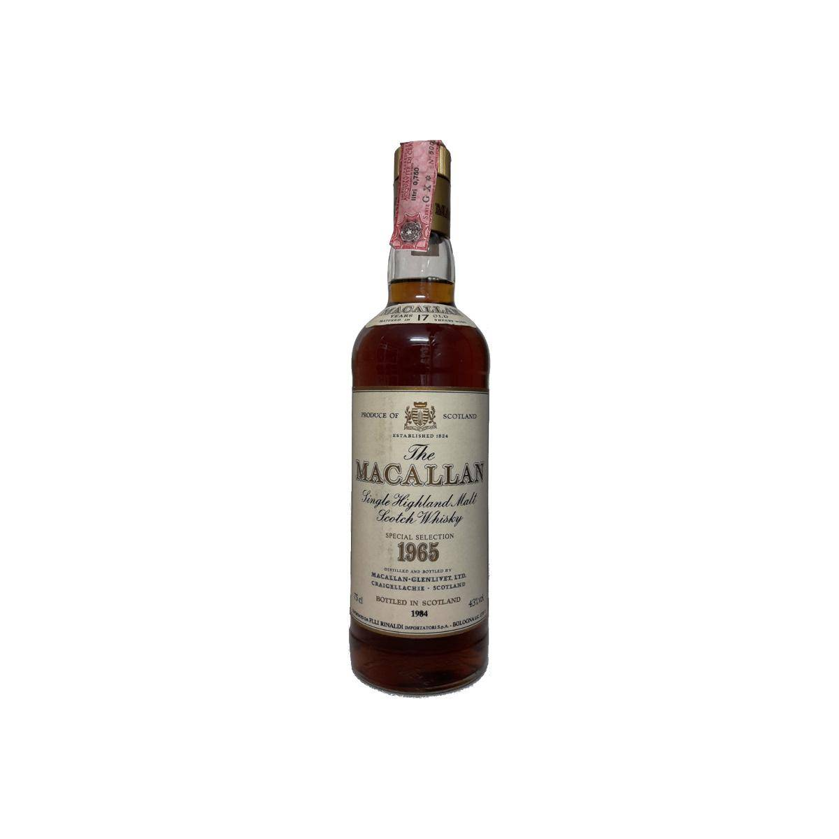 The Macallan 1965 17 Years Single Malt Whisky