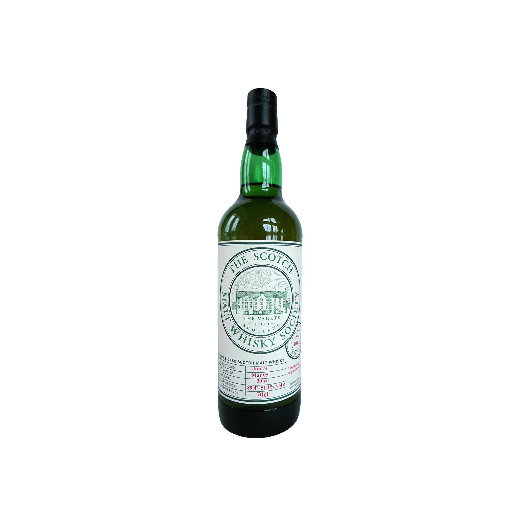The Scotch Malt Whisky Society 1974 30 Years Single Malt Whisky