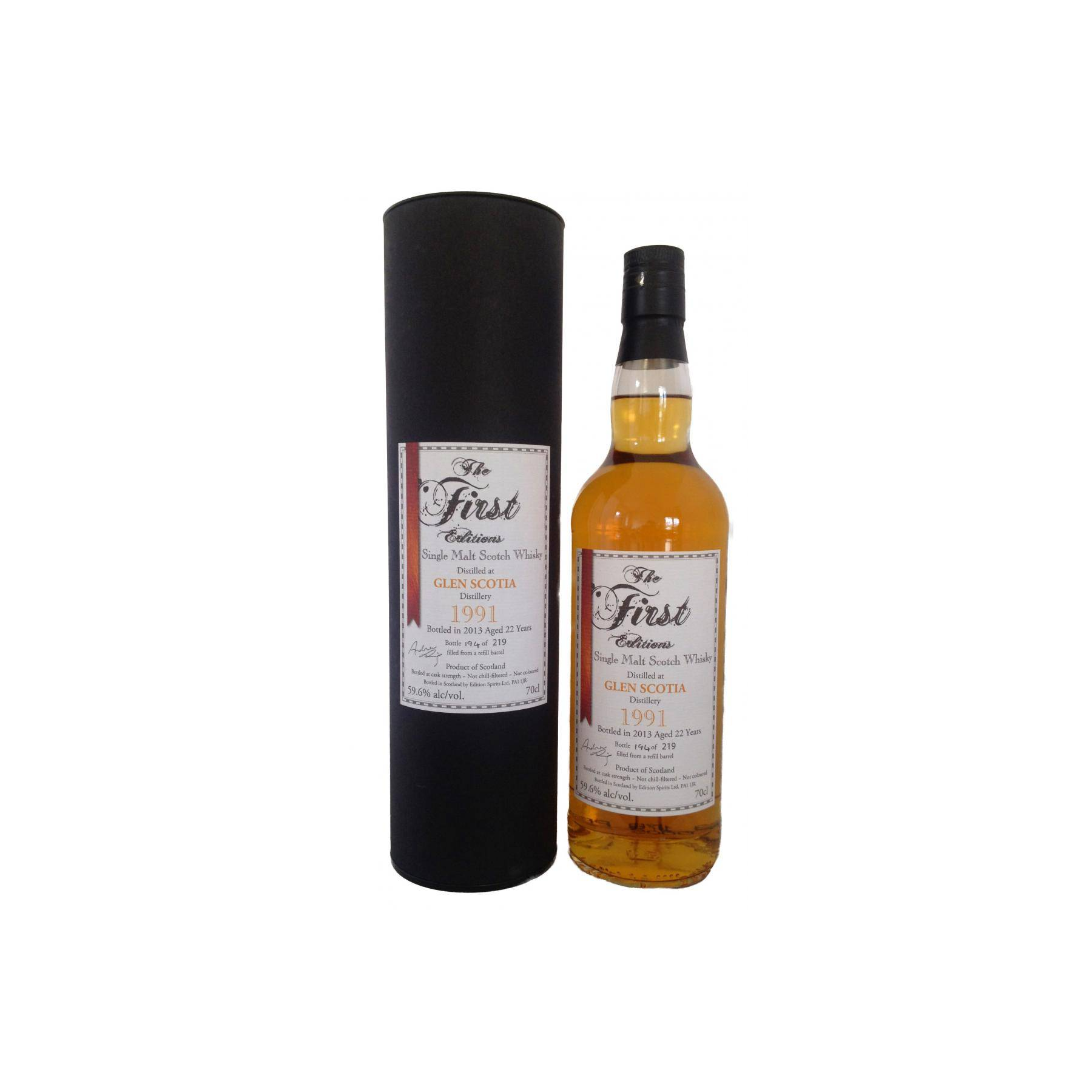 Glen Scotia The First Editions 1991 22 Years Single Malt Whisky 2