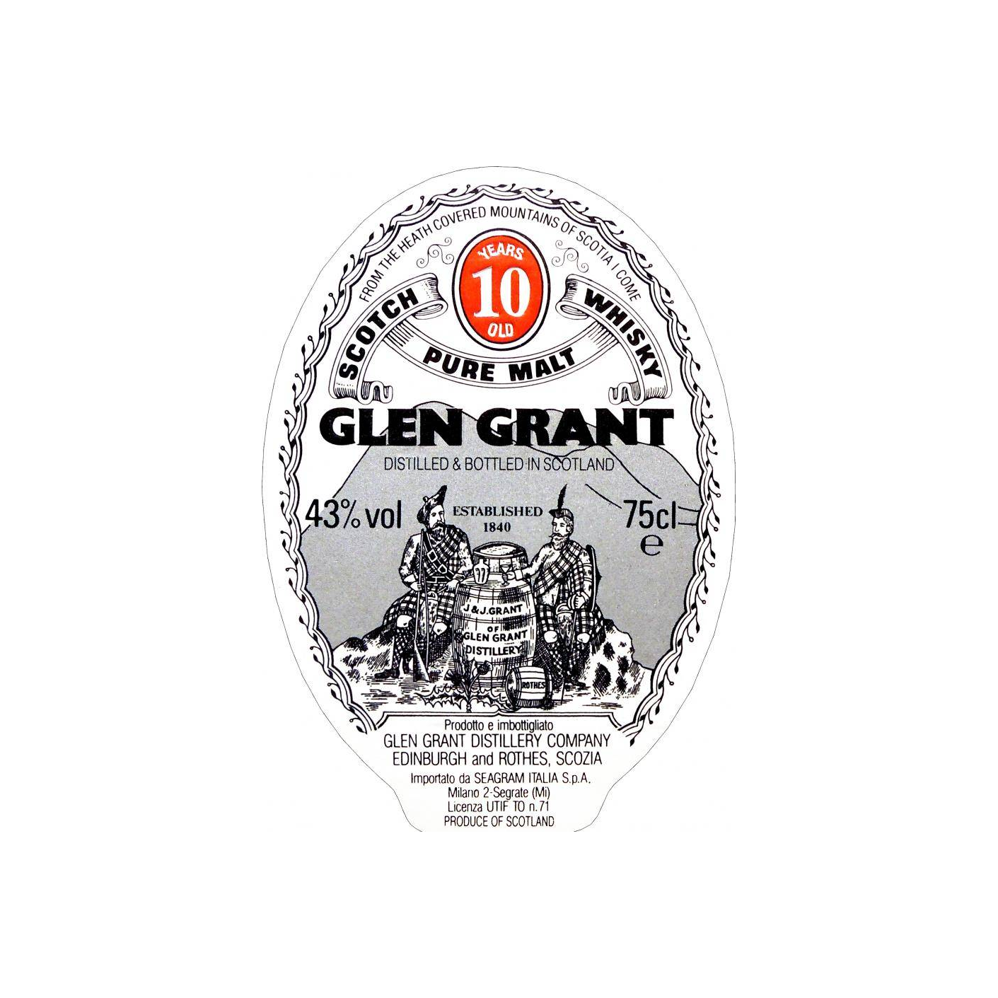Glen Grant 10 Years Single Malt Whisky 3