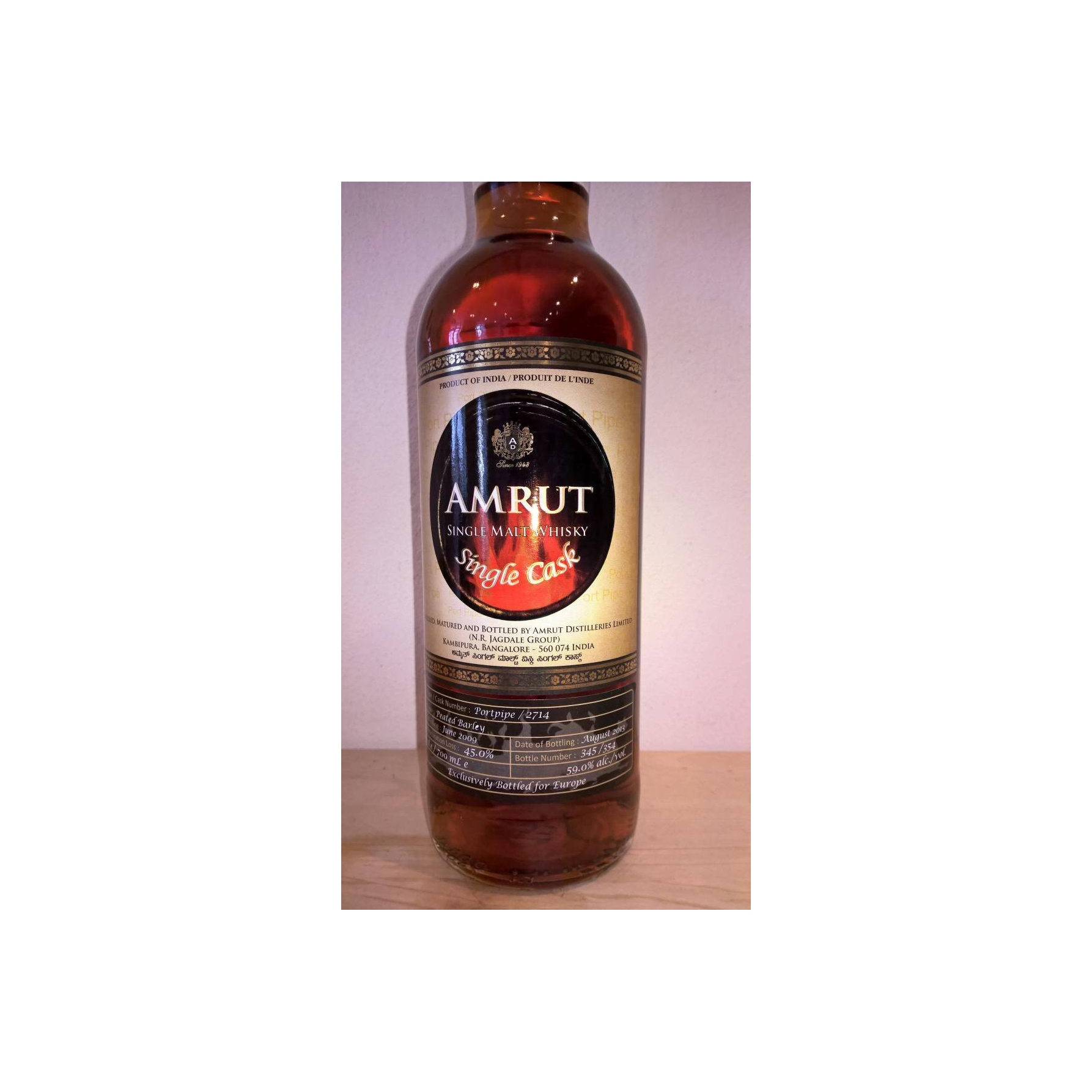 Amrut Single Cask 2009 4 Years Single Malt Whisky