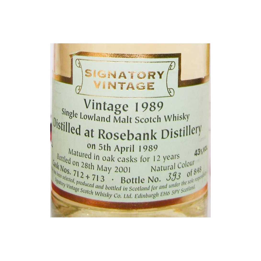 Rosebank Vintage Collection 1989 12 Years Single Malt Whisky 2