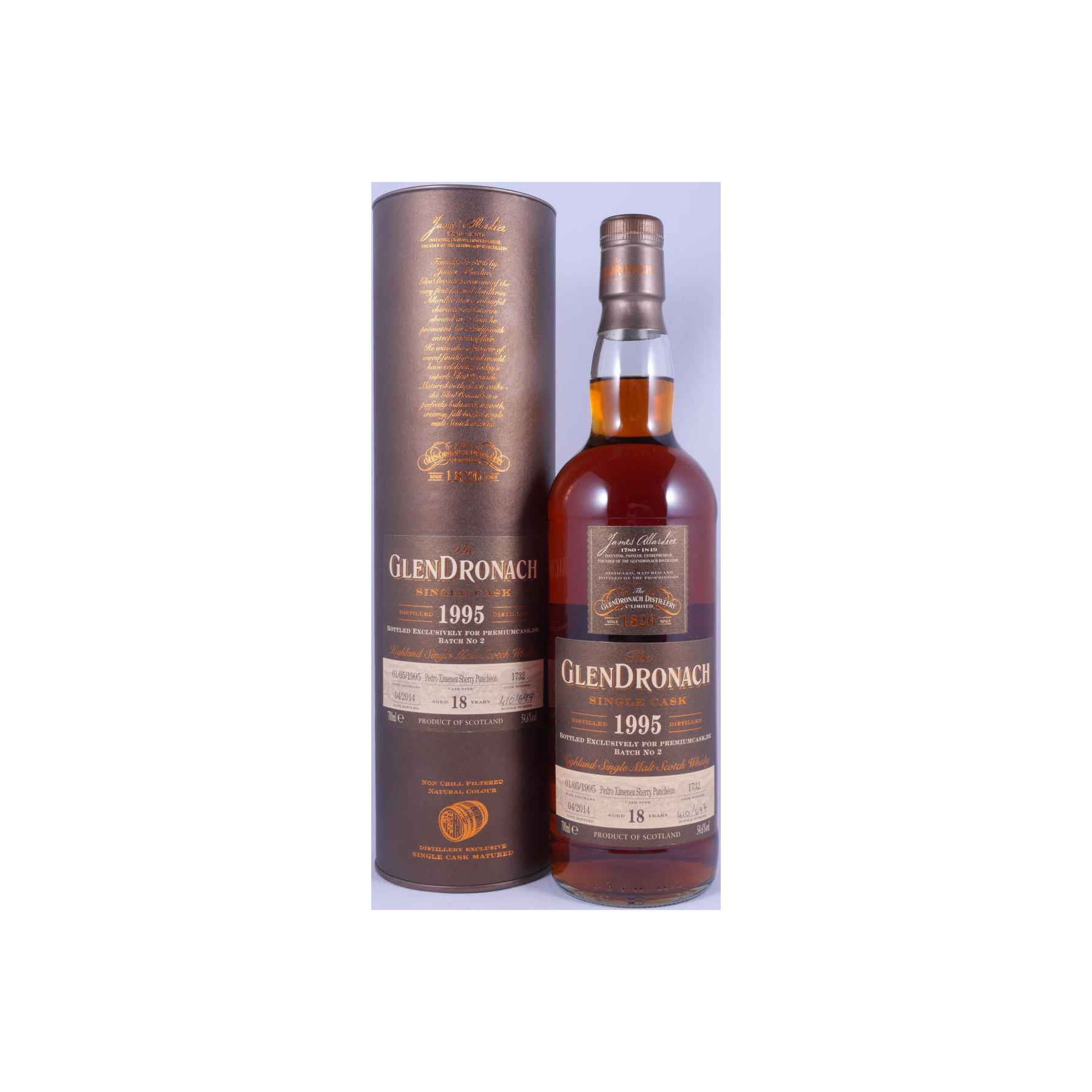 GlenDronach Single Cask 1995 18 Years Single Malt Whisky 2