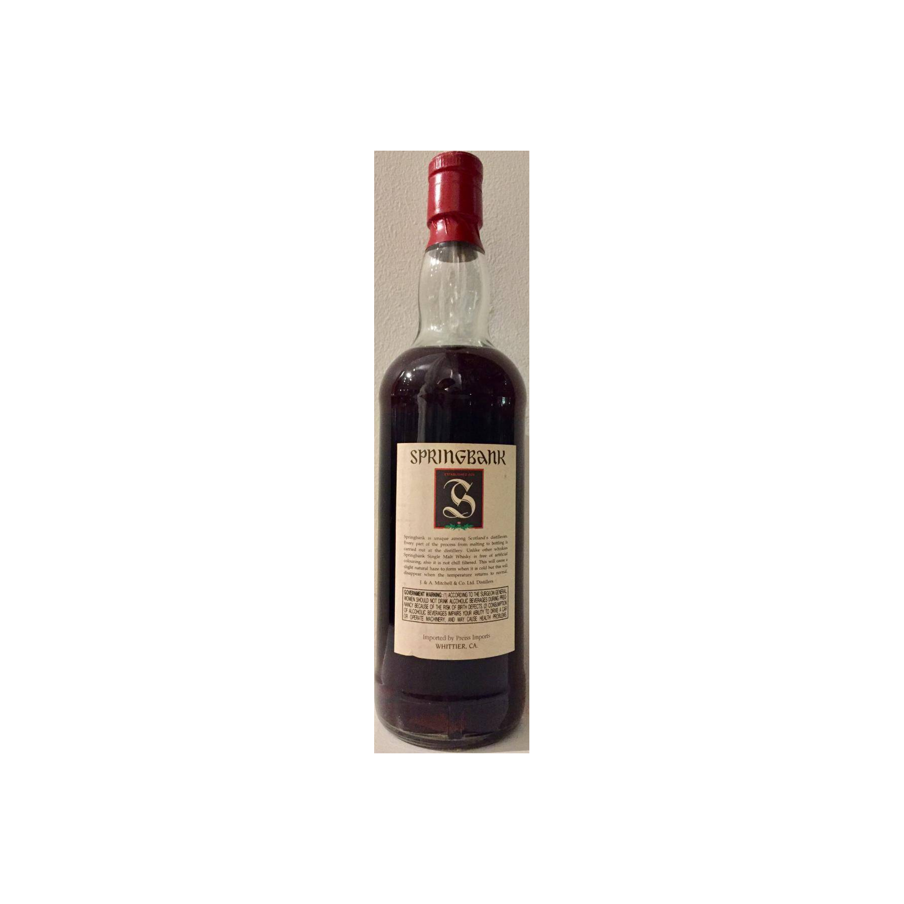 Springbank 12 Years Single Malt Whisky 2