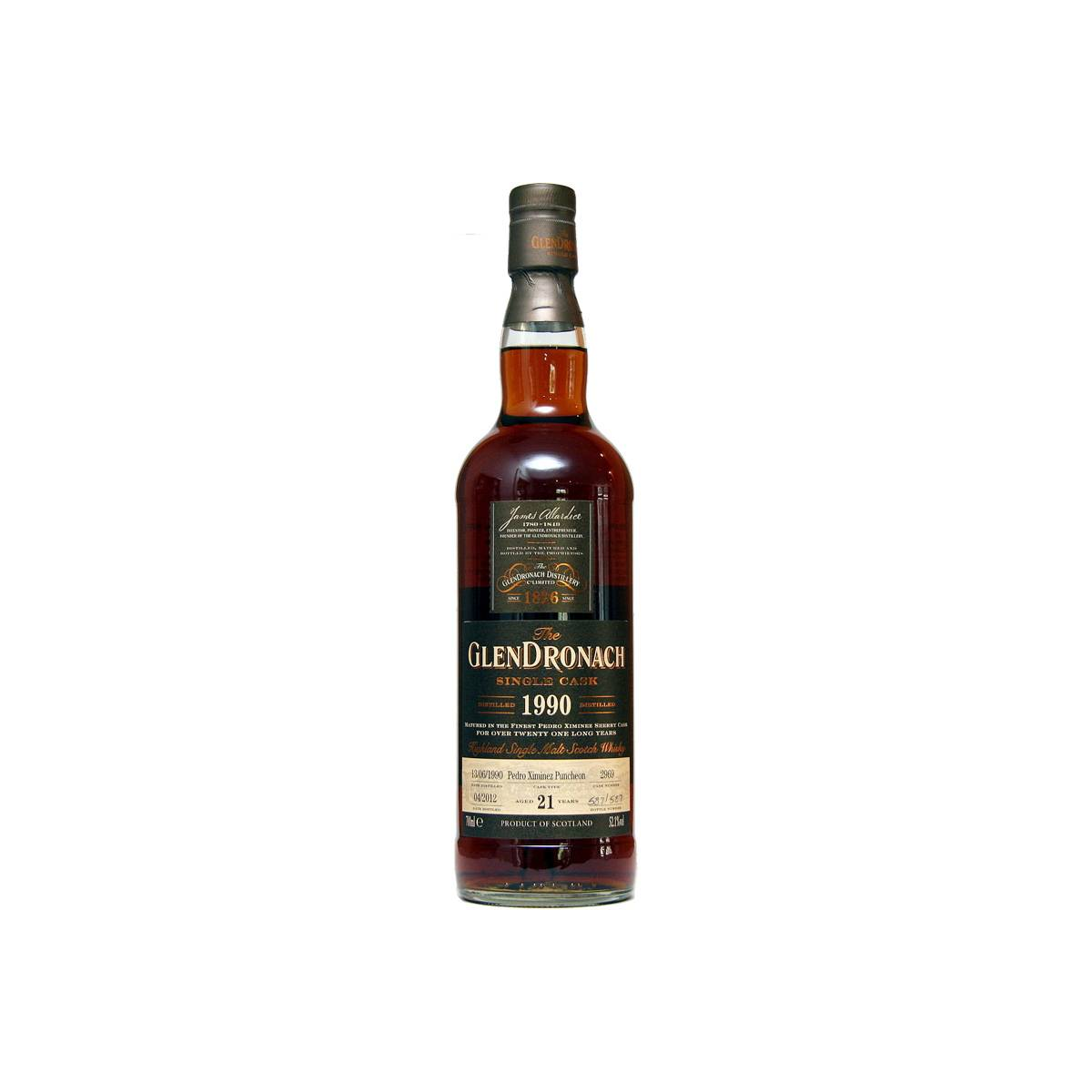 GlenDronach Single Cask 1990 21 Years Single Malt Whisky