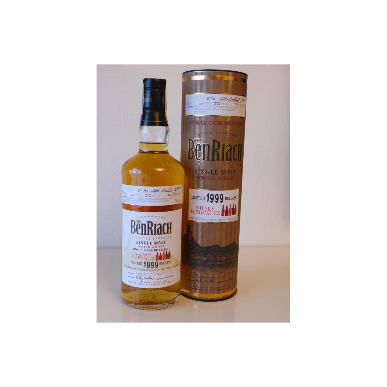 BenRiach Individual Cask Bottling 1999 13 Years Single Malt Whisky 3