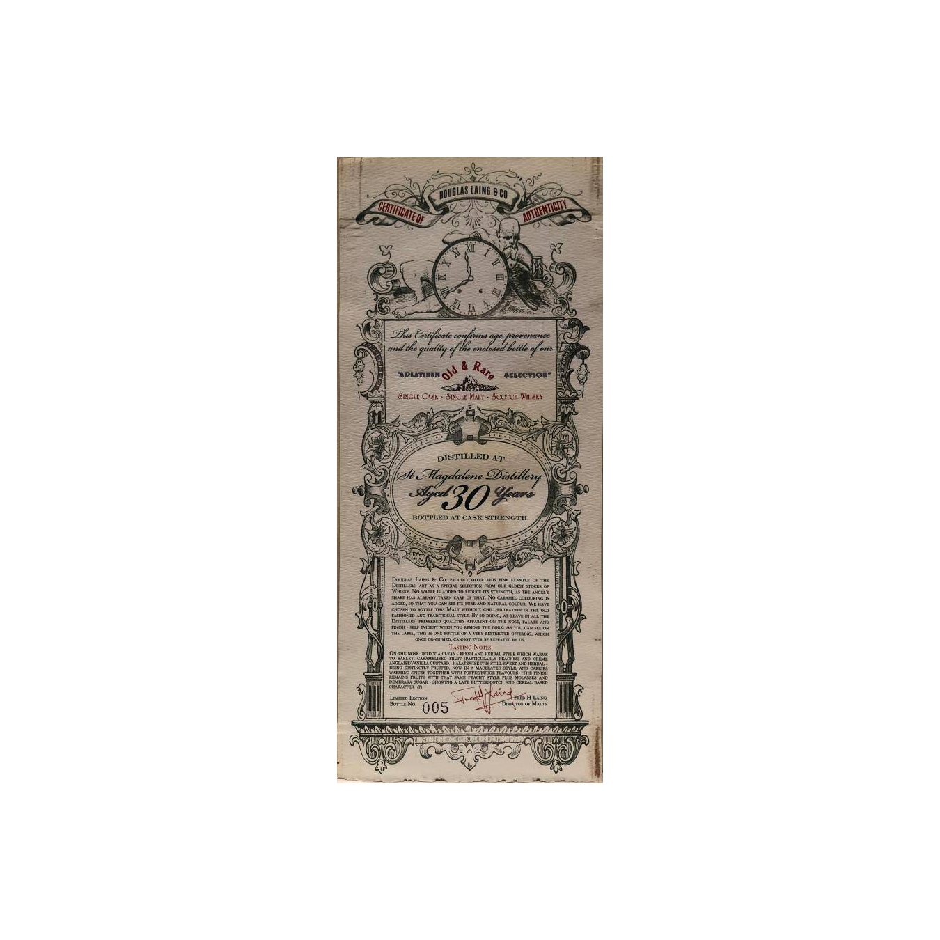 St. Magdalene 1982 30 Years Single Malt Whisky 2