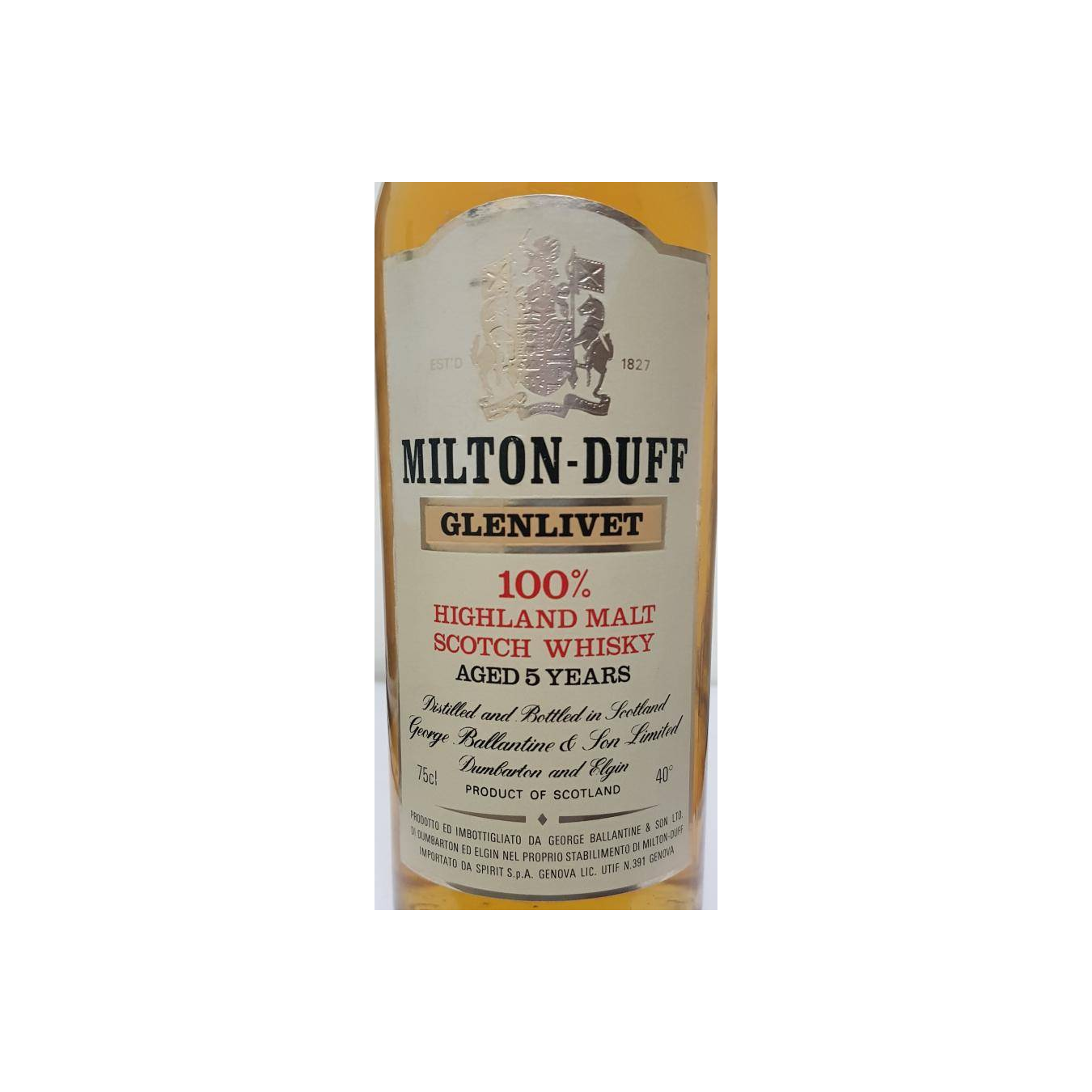 Miltonduff 5 Years Single Malt Whisky 3