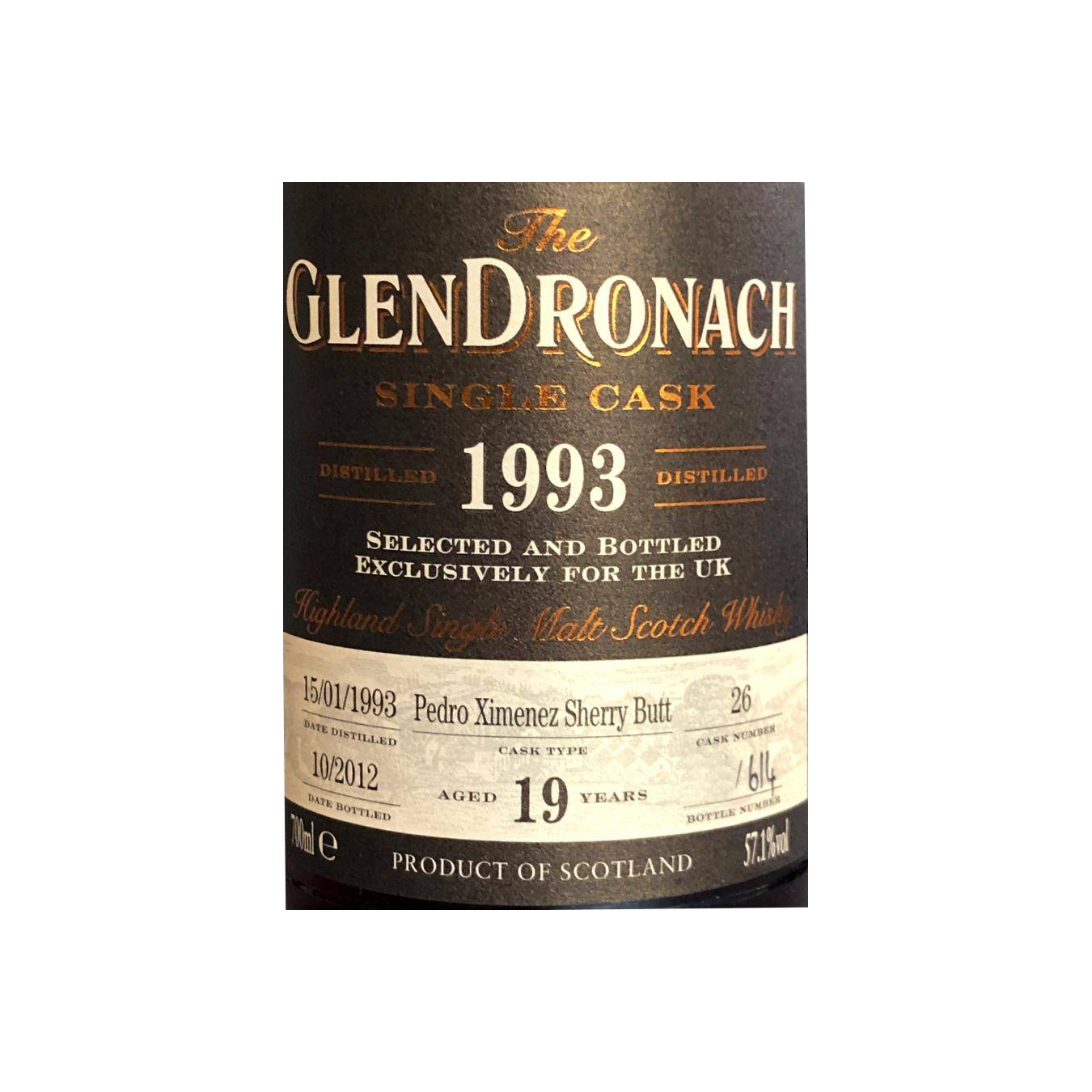 GlenDronach Single Cask 1993 19 Years Single Malt Whisky 3