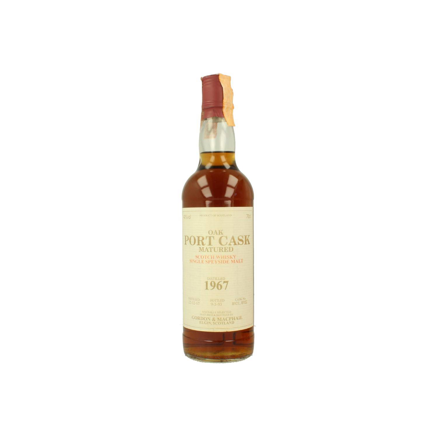 Gordon & MacPhail 1967 25 Years Single Malt Whisky