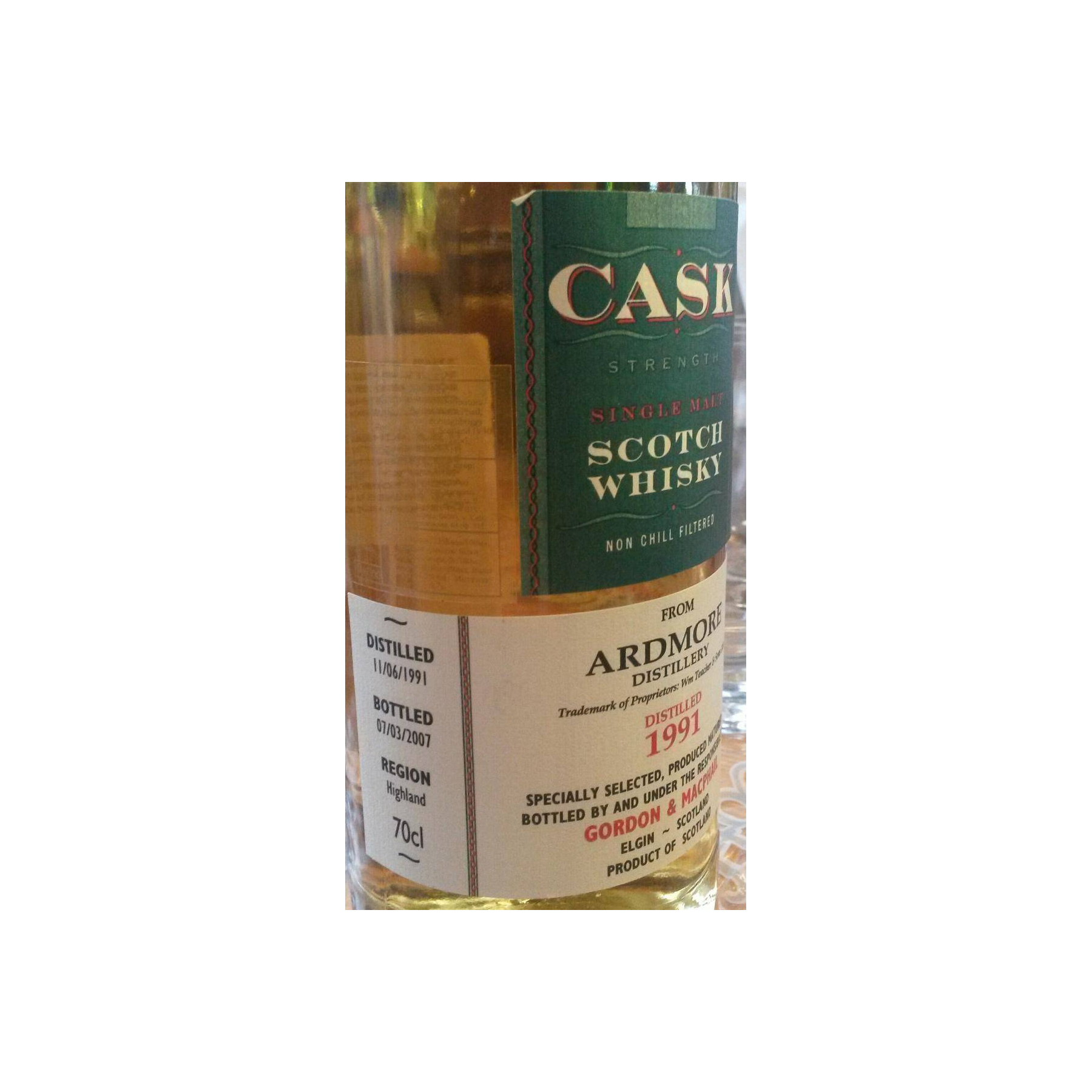 Ardmore Cask Strength Collection 1991 15 Years Single Malt Whisky 2
